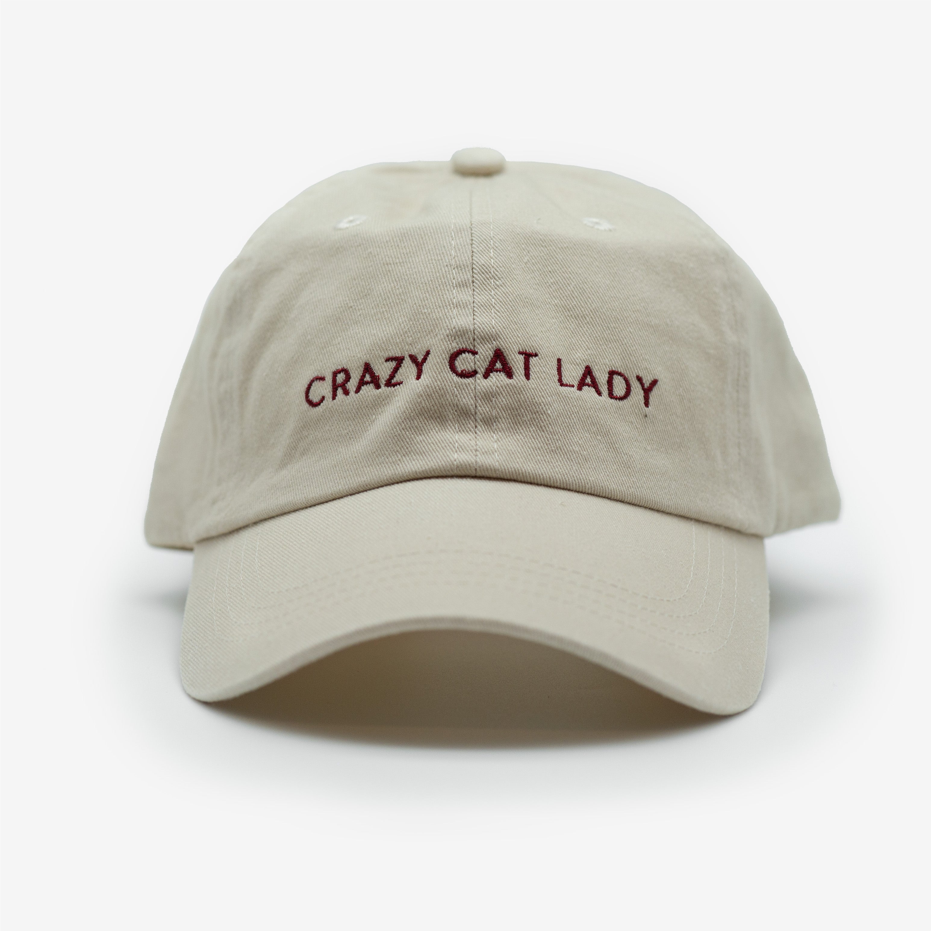 Cappello in denim beige - Crazy Cat Lady