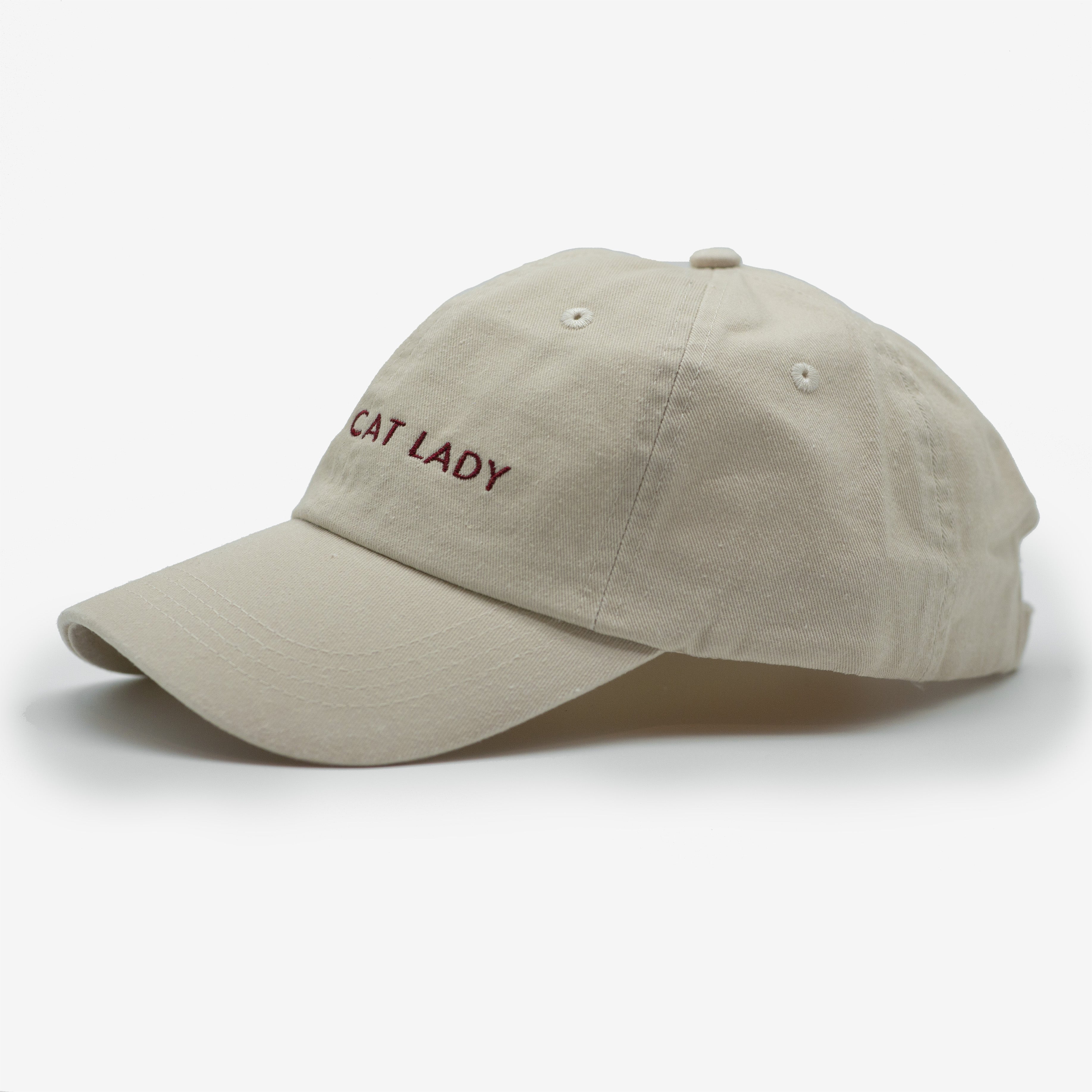 Cappello in denim beige - Crazy Cat Lady