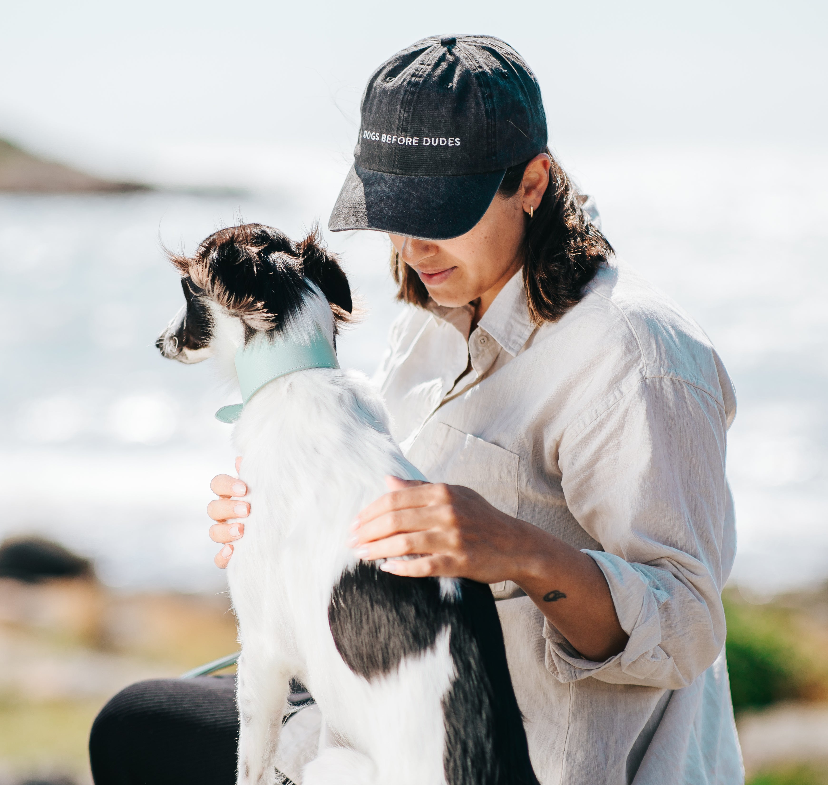 Cappellino in Denim Nero - Cani Prima di Tutti