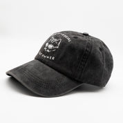 Cappellino in denim nero - Logo "Anti-Social Cat Owner" 