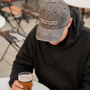 Cappello in Denim Nero - Barks & Beer Make All Problems Disappear 