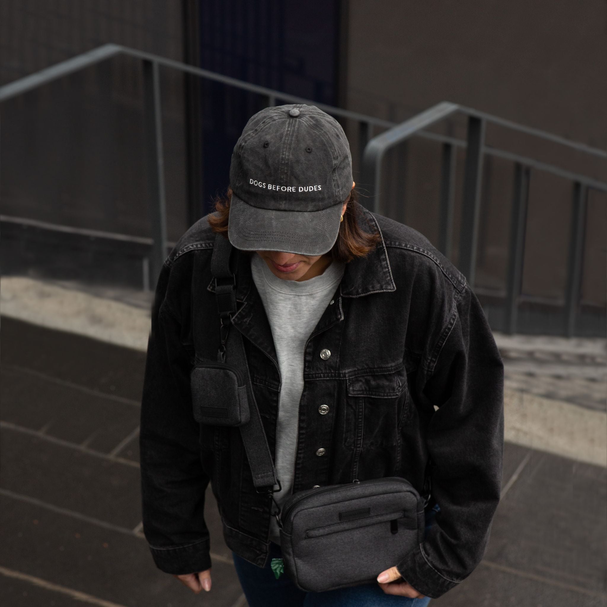 Cappellino in Denim Nero - Cani Prima di Tutti