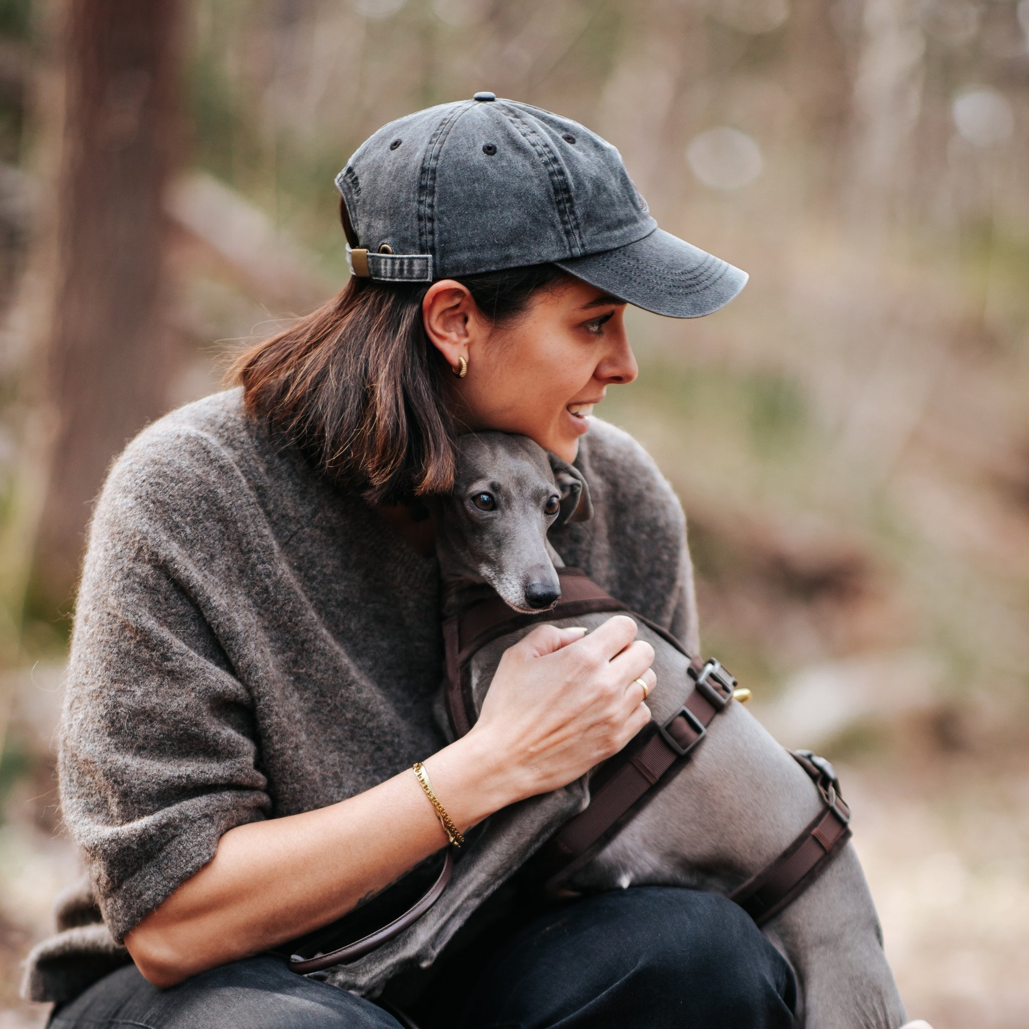 Cappellino in Denim Nero - Greyhound