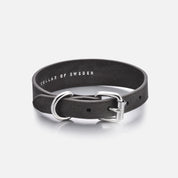 Collare per cani in denim nero sottile