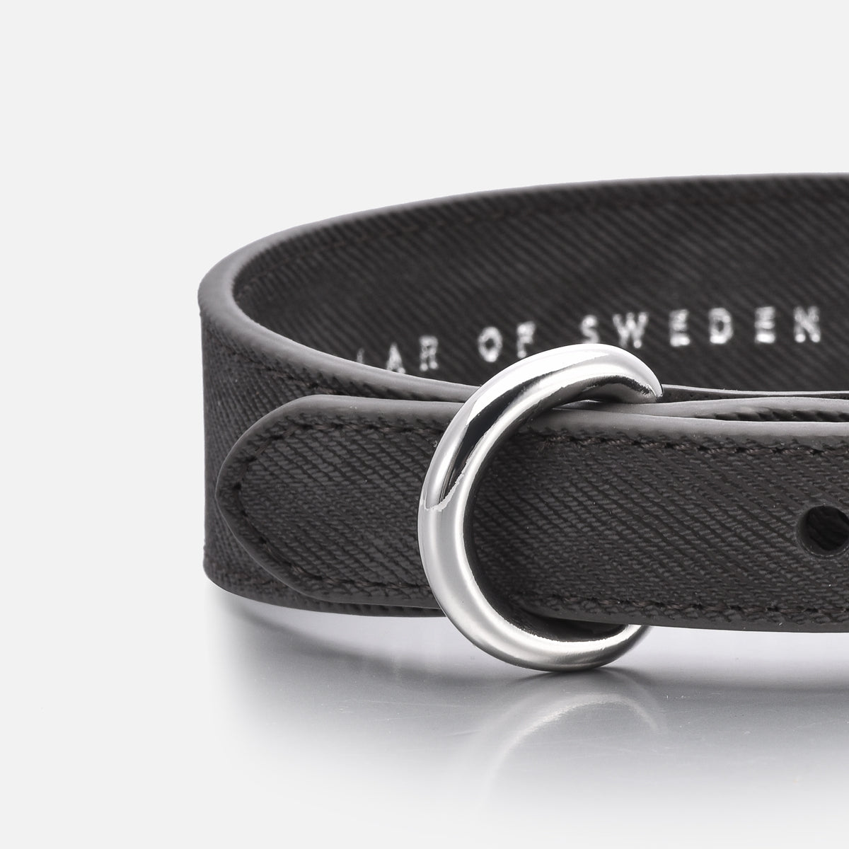 Collare per cani in denim nero sottile