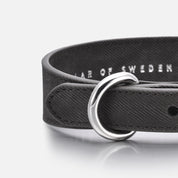 Collare per cani in denim nero sottile
