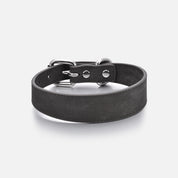 Collare per cani in denim nero sottile