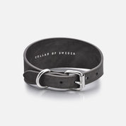 Collare per cani in denim nero largo