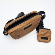 Borsa da passeggio per cani in bronzo riflettente - Crossbody