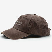 Cappello in Denim Marrone - Dogs & Wine Make Everything Fine