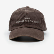 Cappello in denim marrone - Dogs. Because People Suck
