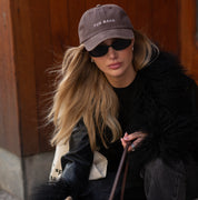 Cappello in denim marrone - Fur Mama