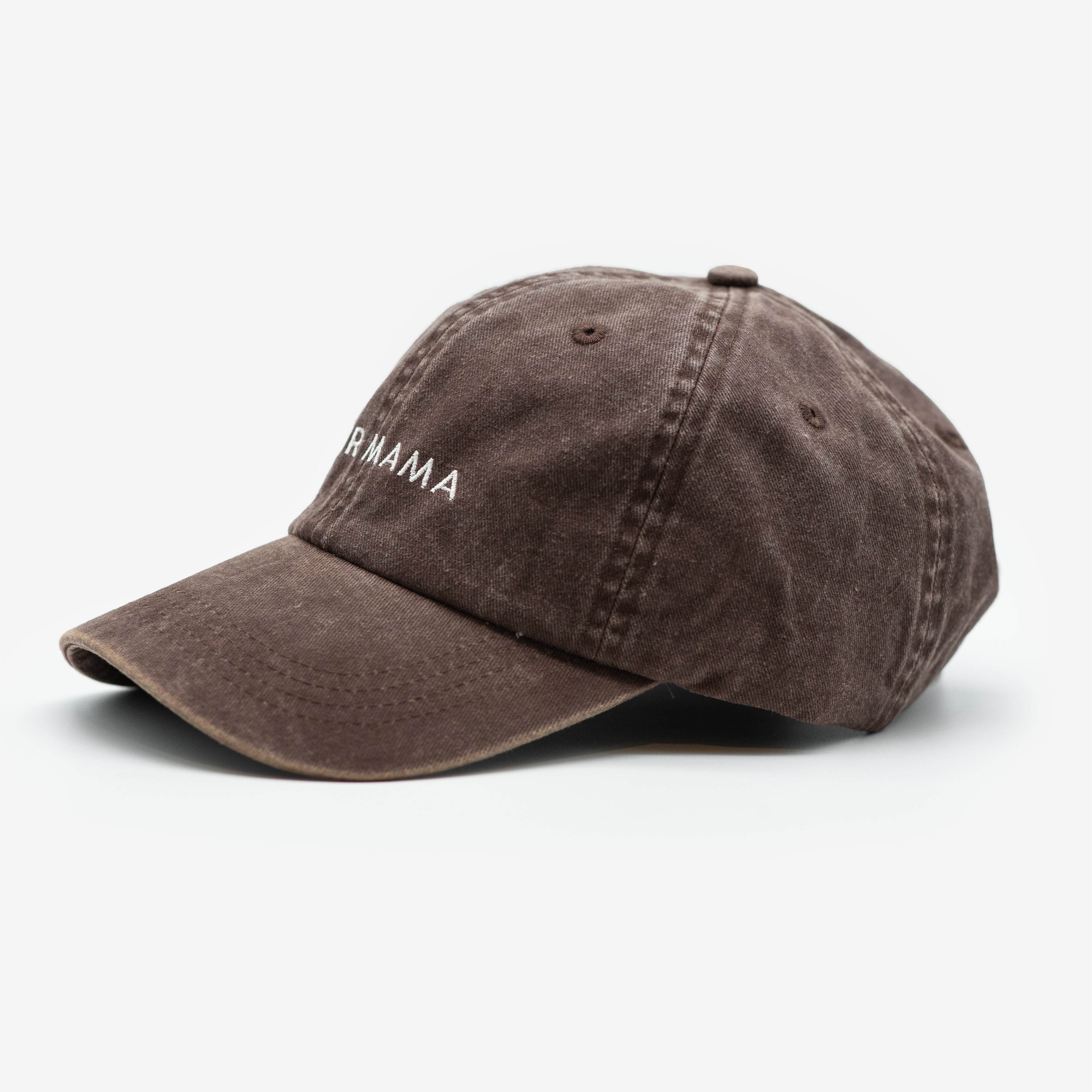 Cappello in denim marrone - Fur Mama
