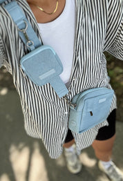 Borsa da Passeggio per Cani in Denim - a Tracolla