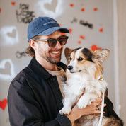 Cappellino in Denim Blu Scuro - The Dogfather