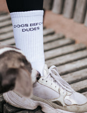 Calzini bianchi a tubo - Dogs Before Dudes