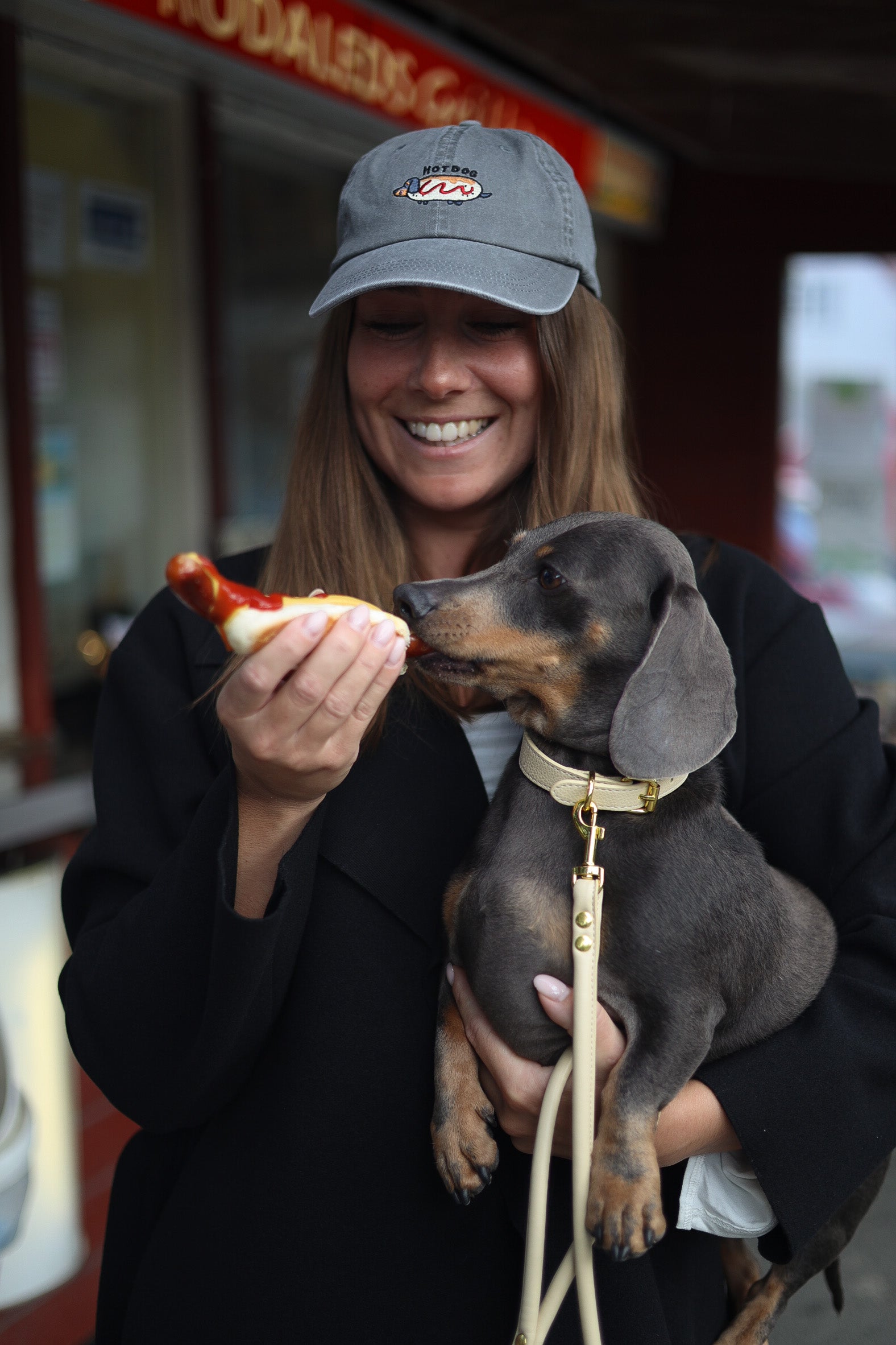 Cappellino in Denim Grigio - Hot Dog