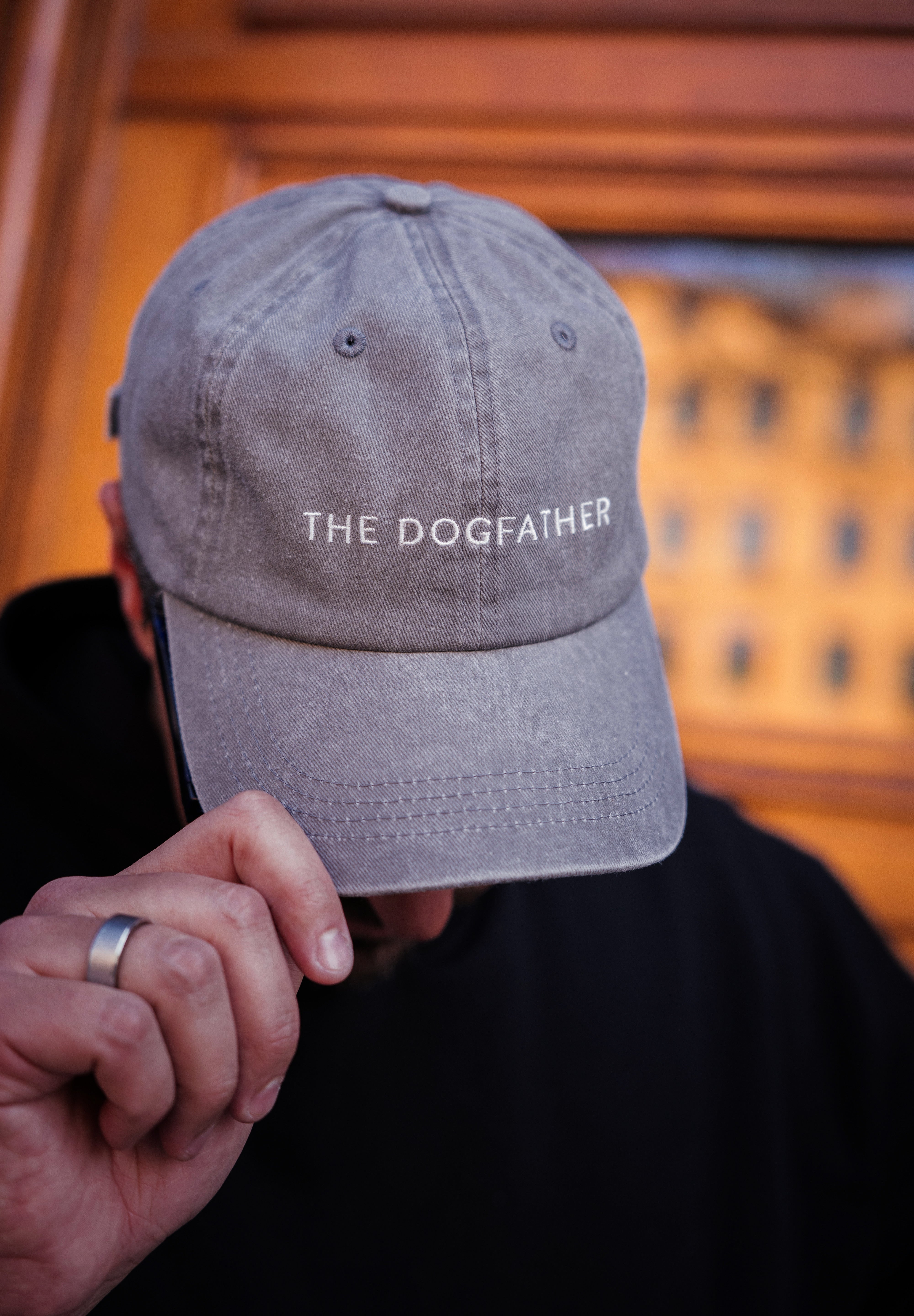 Cappellino in denim grigio - The Dogfather 