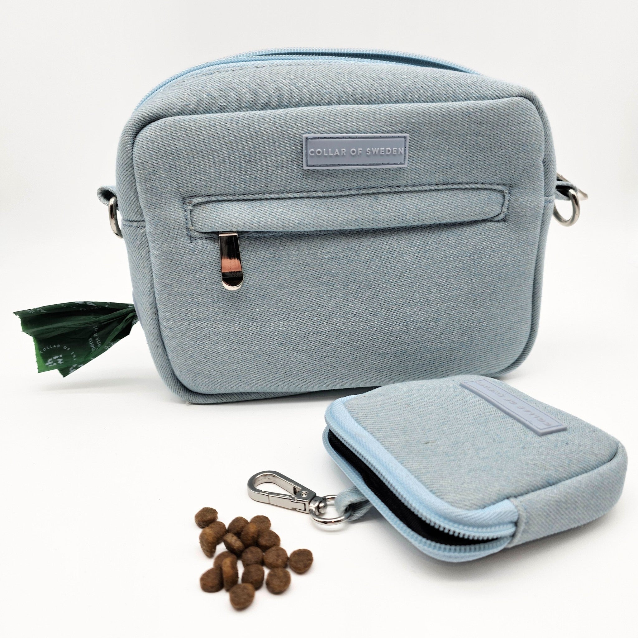 Borsa da Passeggio per Cani in Denim - a Tracolla