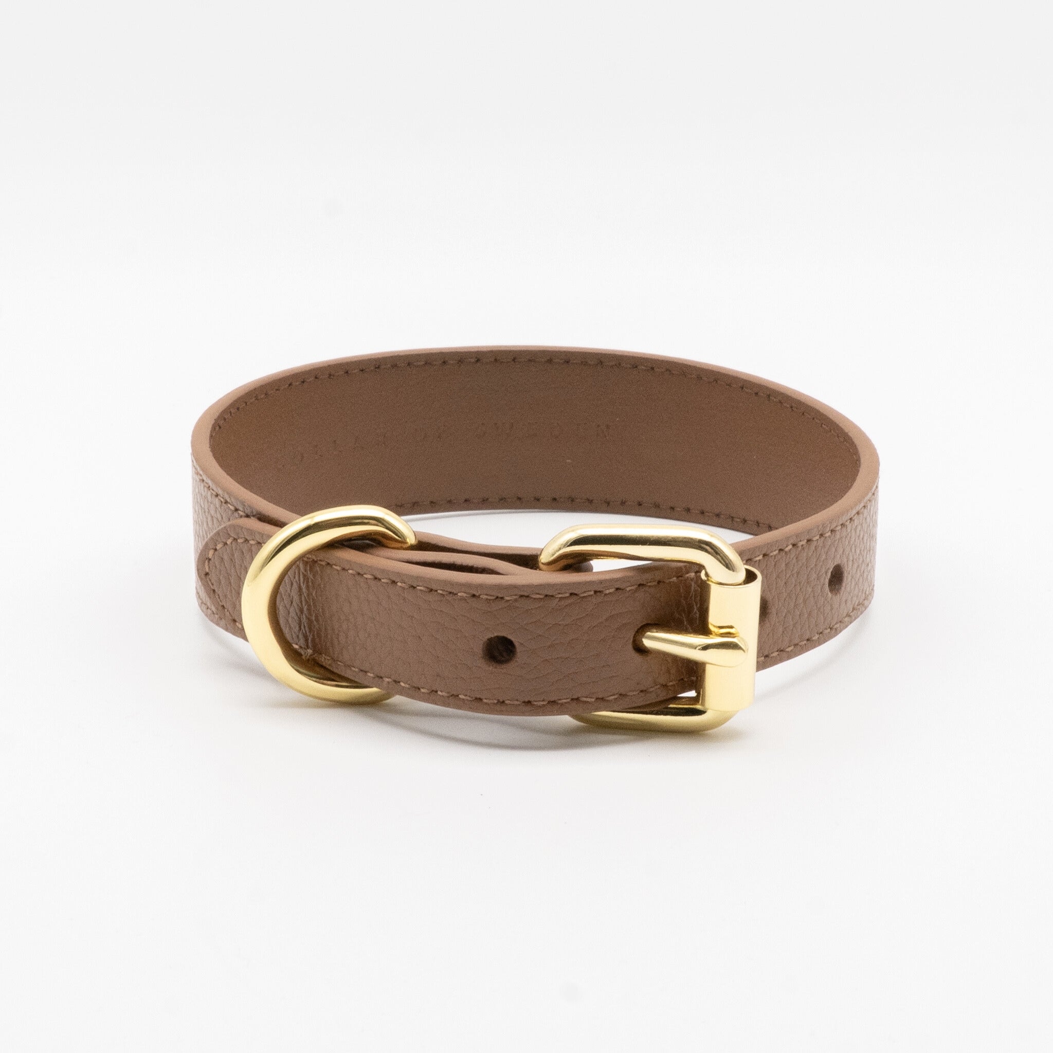 Mocha Brown Dog Collar Thin