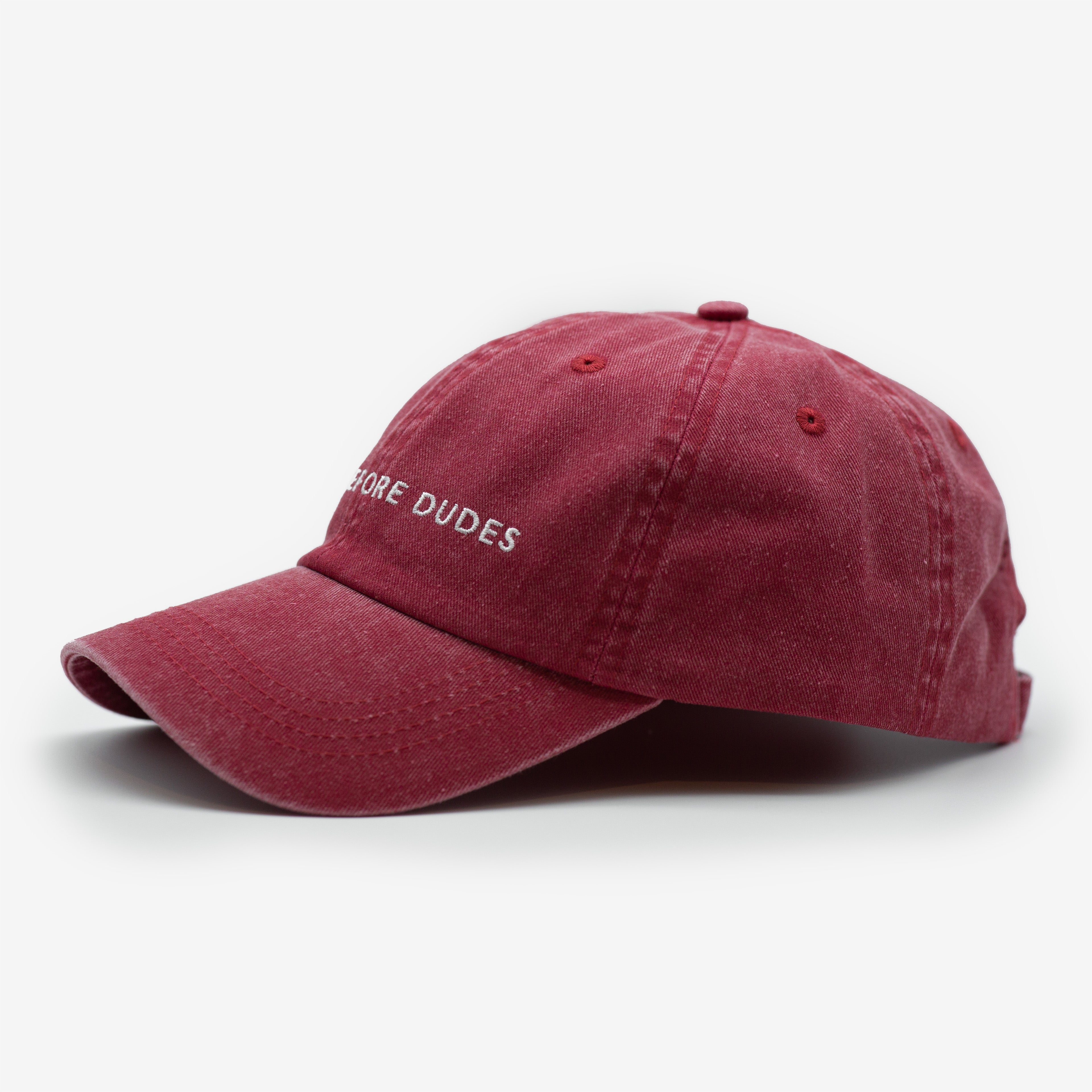 Cappello in Denim Rosso - Cani Prima Degli Uomini
