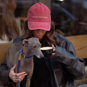 Cappello di jeans rosso - My Dog Is My Shrink