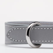 Collare per Cani Riflettente Argento Sottile